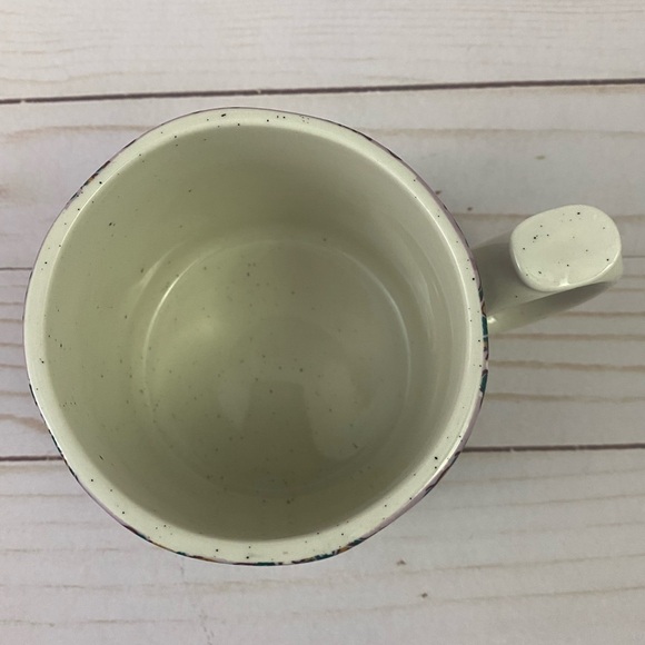 Anthropologie Blockprinted Monogram Mug Cup Initial K Coffee Tea 16oz - Picture 6 of 7